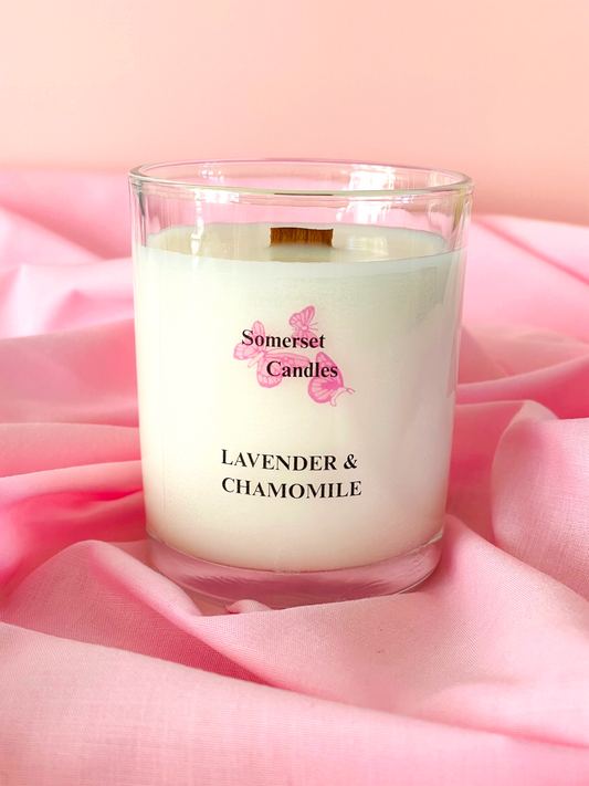 Lavender & Chamomile Candle, Soothing, Relaxing, De-stress, Wellbeing