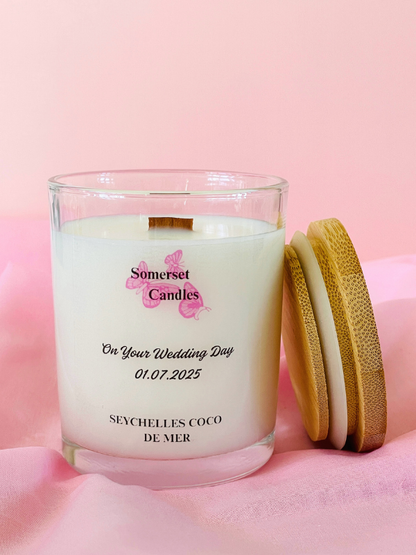 Wedding Day Candle Gift Congratulations