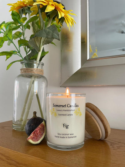 Scented Soy Candle Fig Lit