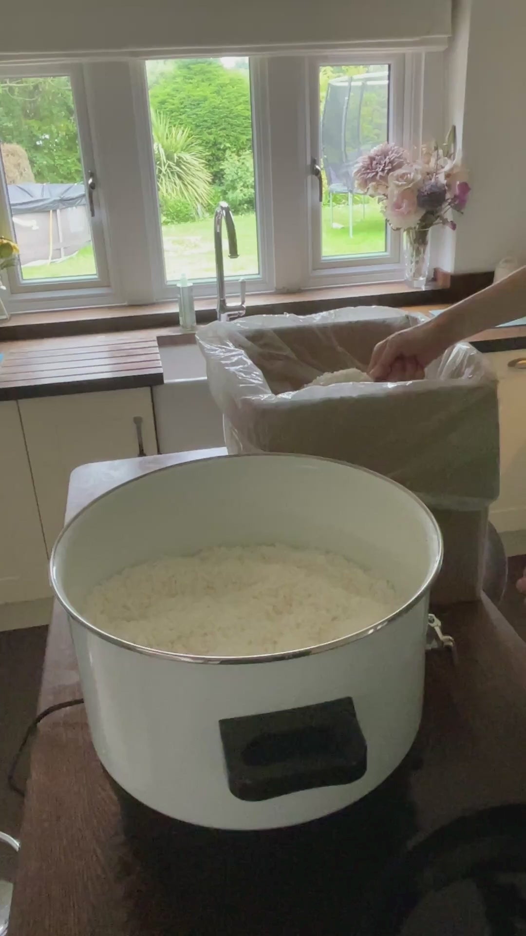 Load video: Video showing the loading of the wax Melter in preparation for crafting candles.